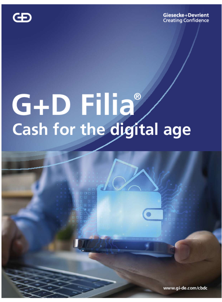 Deckblatt der G+D FILIA Broschüre