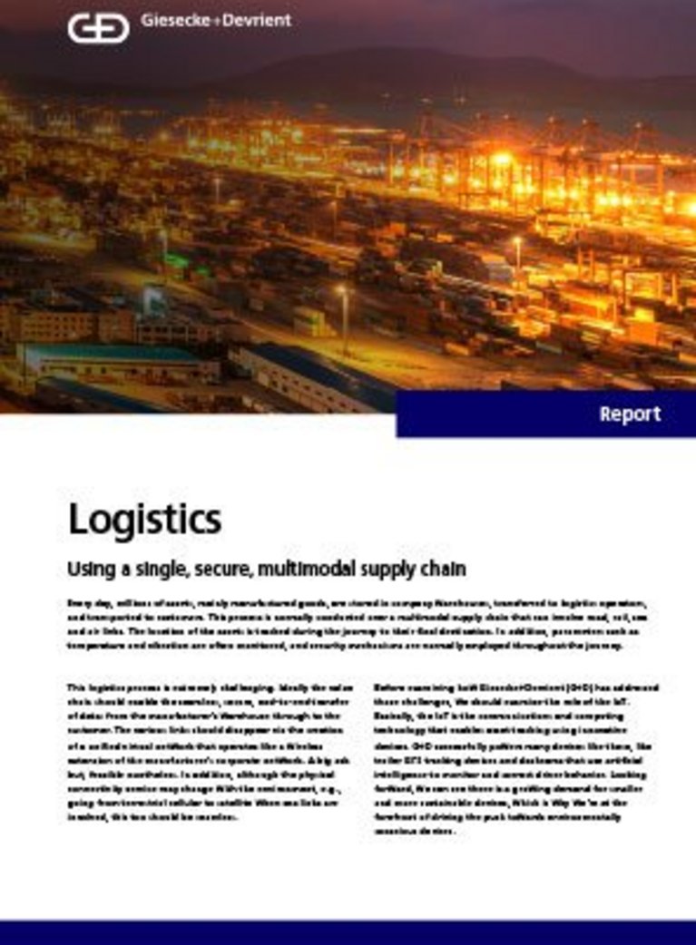 Cover of Logistics trend report
