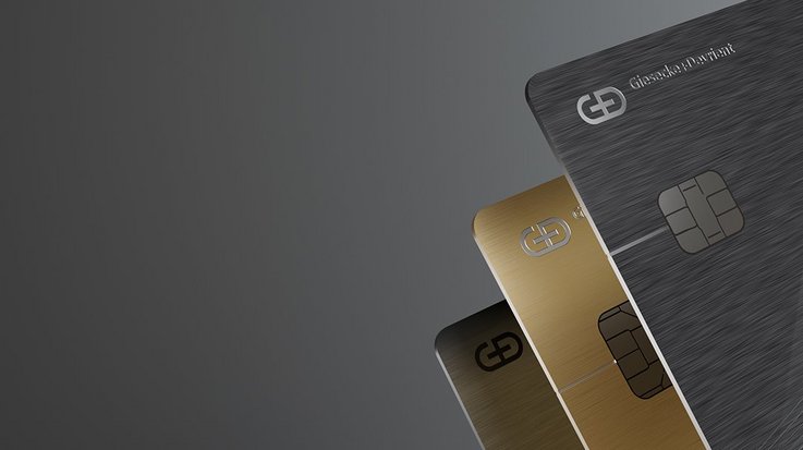 Metal credit cards from G+D