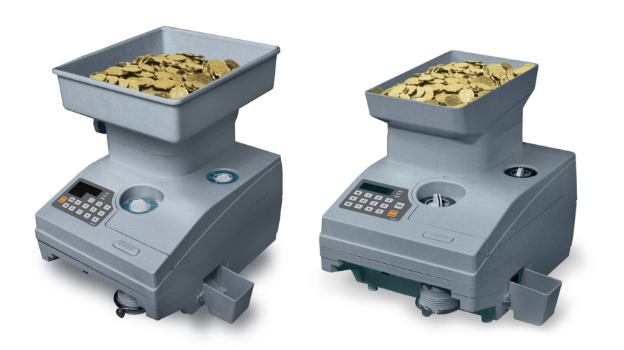 3D model of the Coin 100 and Coin 120 coin processing systems by G+D