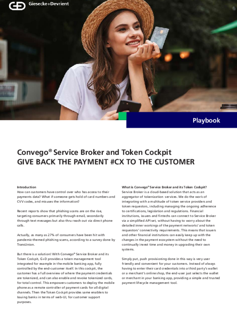 Cover of the Playbook on Convego Token Cockpit and Service Broker