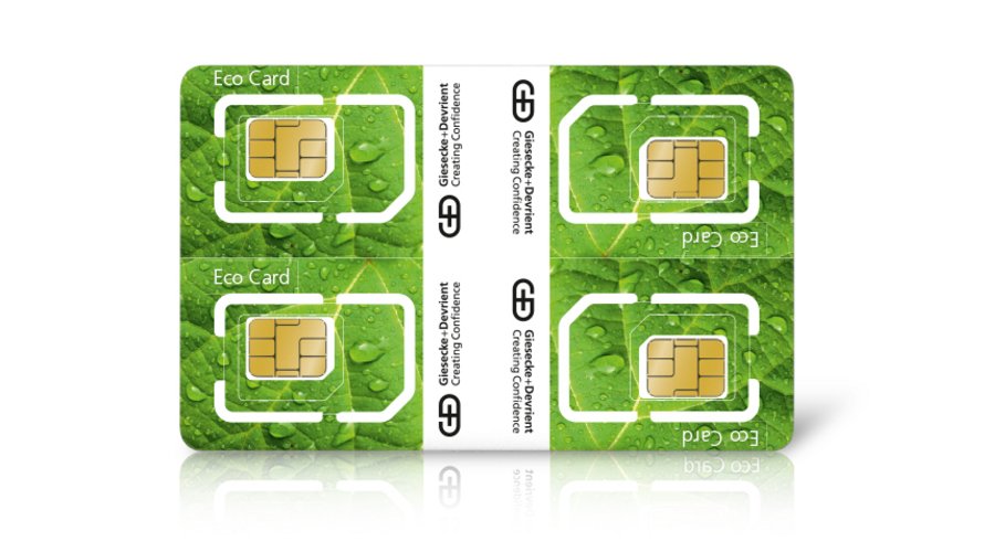 Vier Eco Card SIM Karten von G+D