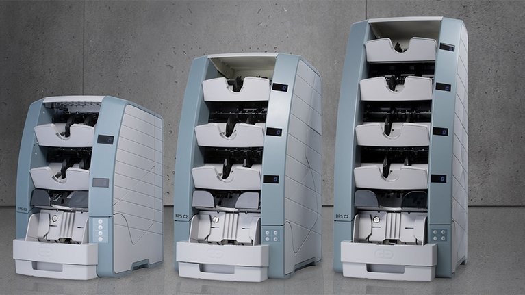 Three G+D banknote processing systems from the C2 product family