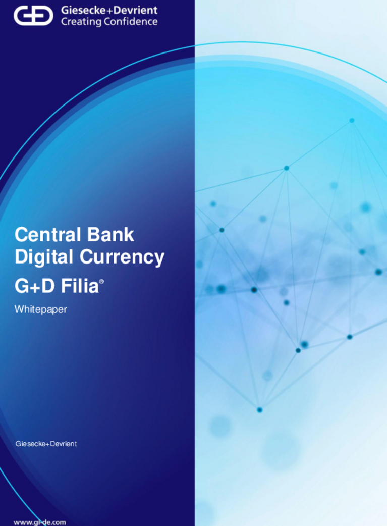 Cover of FILIA whitepaper: Design concept of a secure and trusted CBDC 