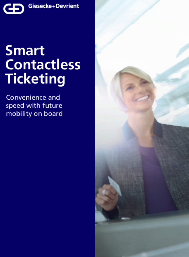 Cover of brochure about smart contactless ticketing