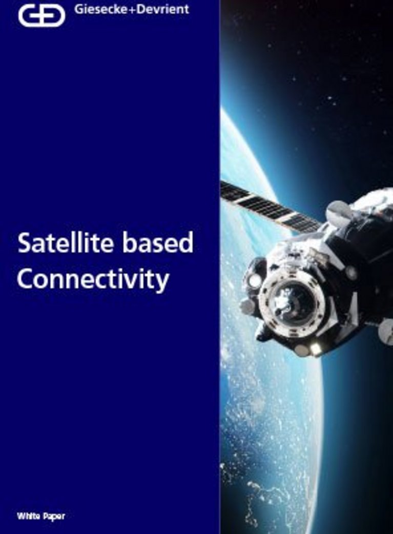 Cover des Whitepapers: Satellite based Conectivity