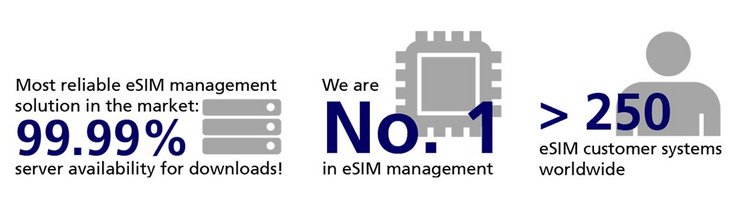 Infographic about eSIM management