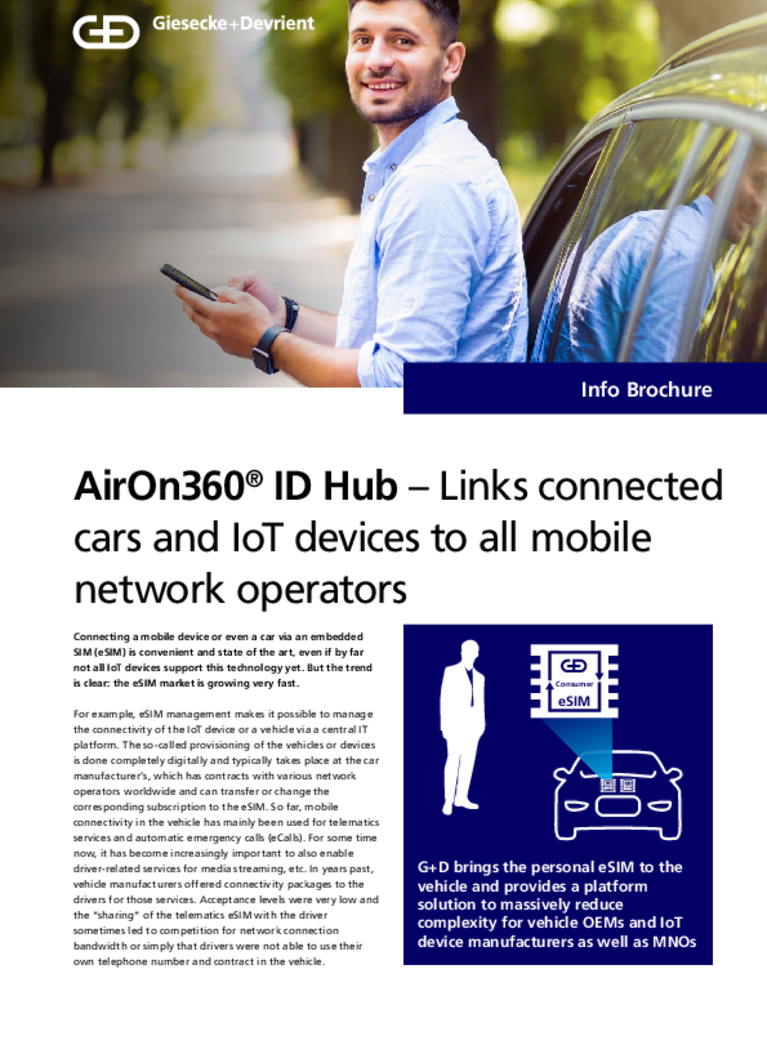 Deckblatt der AirOn360 ID Hub Infobroschüre