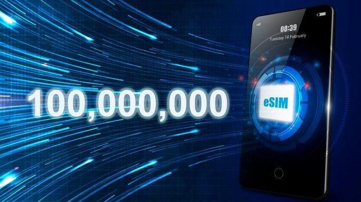 100 million eSIM activations