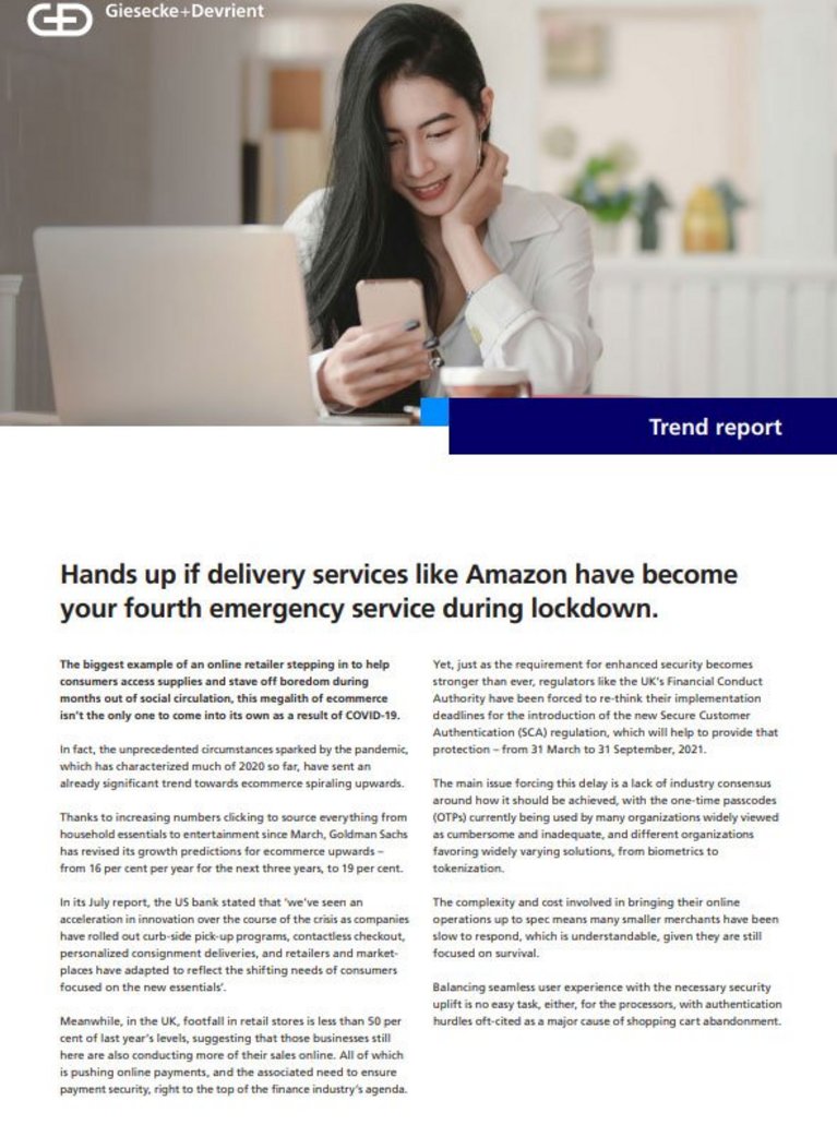 Cover of trend report about Amazon's rise during lockdown