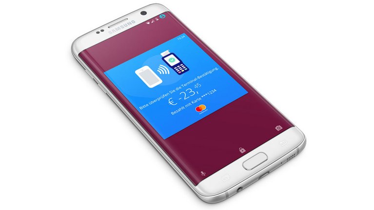 Screenshot of the "George Go" mobile payment app from Erste Bank and Sparkassen, which is based on the Convego® CloudPay solution from G+D.