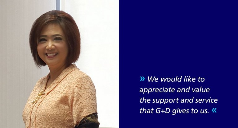 Zitat von Ibu Anna Susilowati Stellvertretende Leiterin des elektronischen Bankdienstes BCA, Jakarta, Indonesien