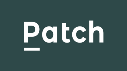 Patch logo with green background color