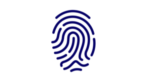 Icon with a fingerprint