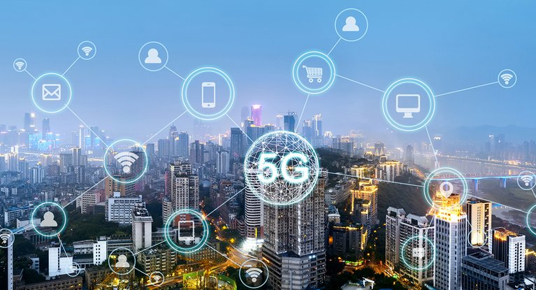Simulated 5G network in urban environment