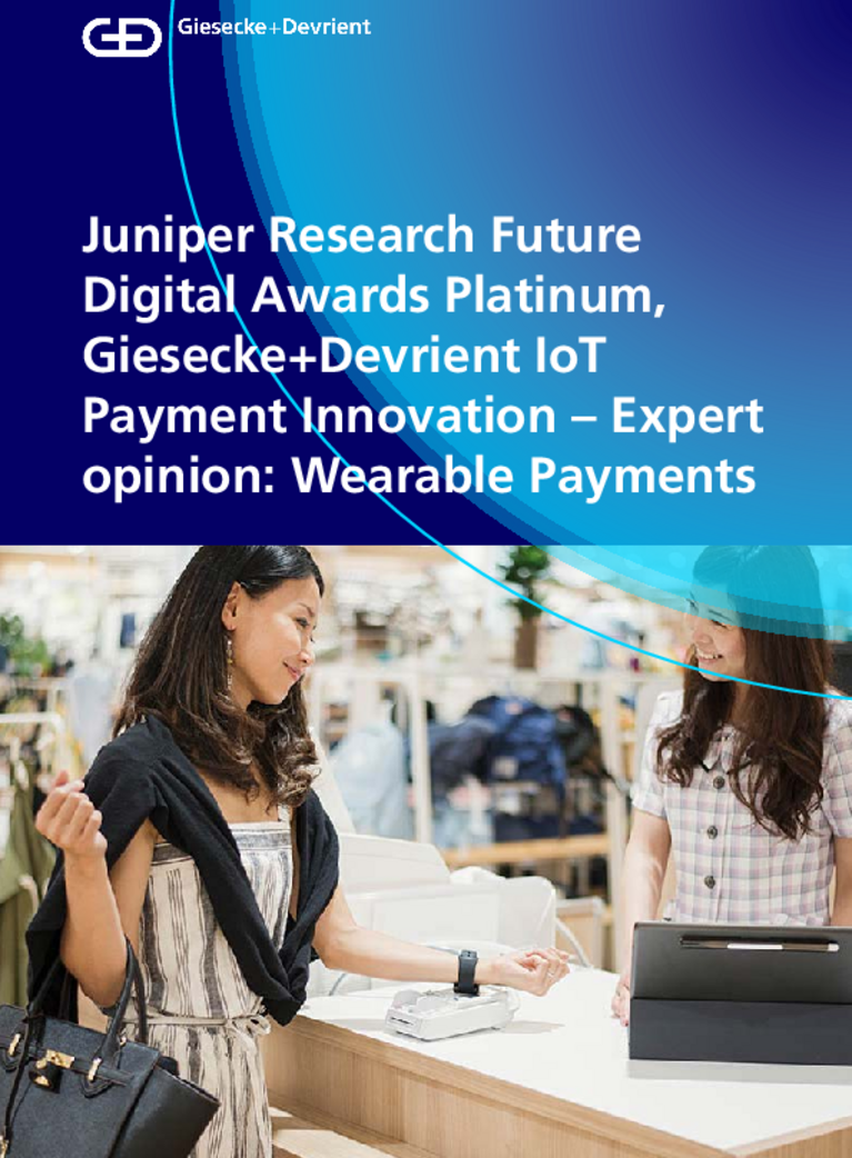 Cover of the trend report on wearable payments