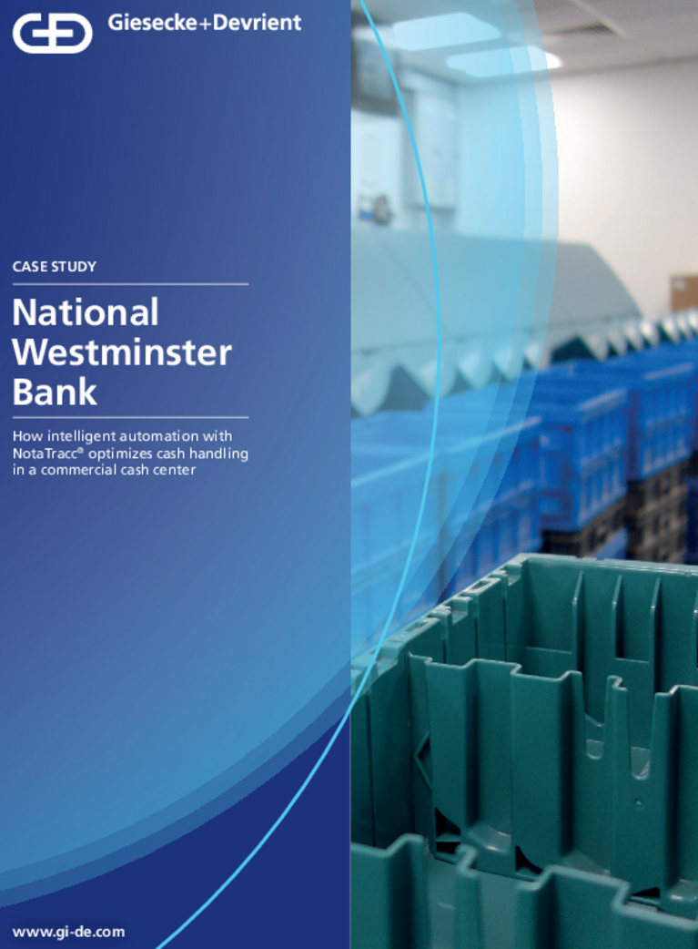 Deckblatt der Case Study zu NotaTracc bei der National Westminster Bank