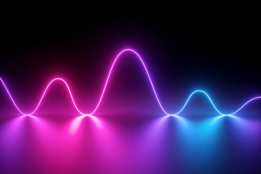 Voice waves light tracks
