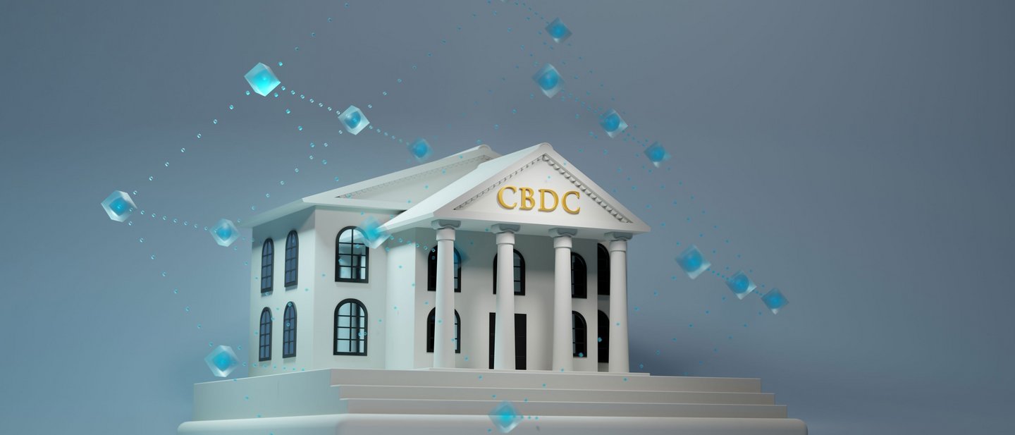 Rendering of a CBDC Blockchain and central bank