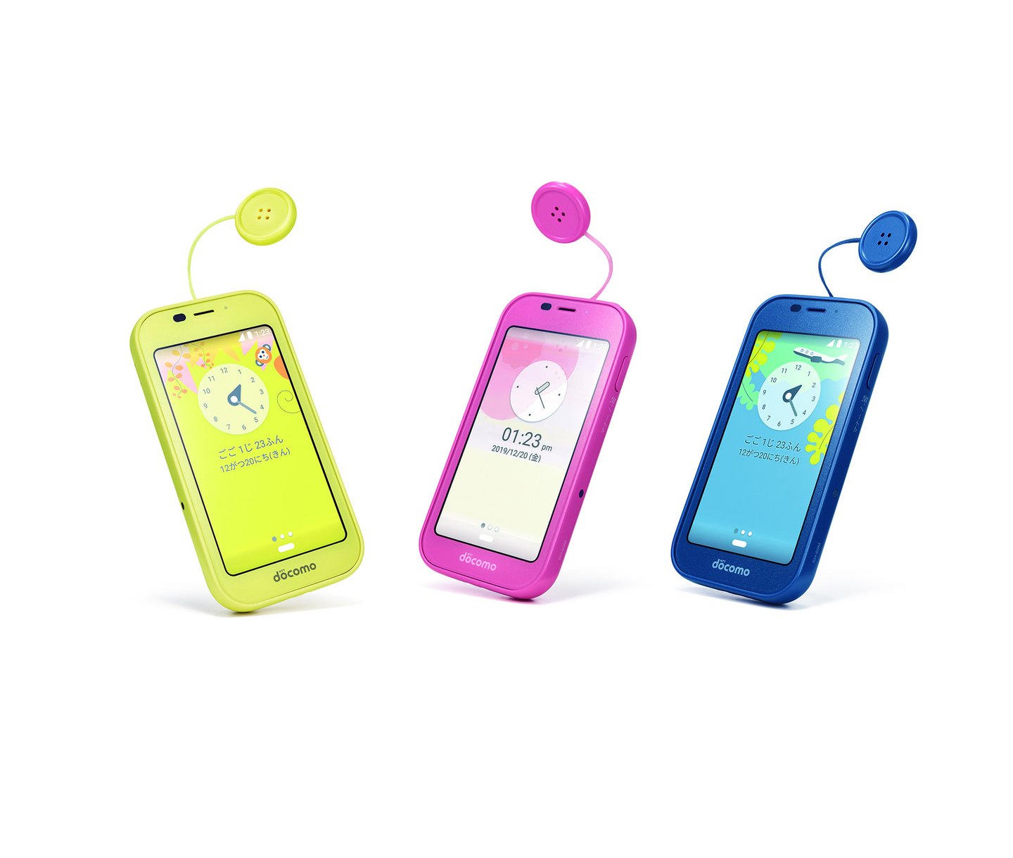 Handys für Kinder in verschiedenen Farben